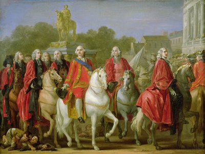 Inauguration of the Place Louis XV by Joseph Marie, the Elder Vien